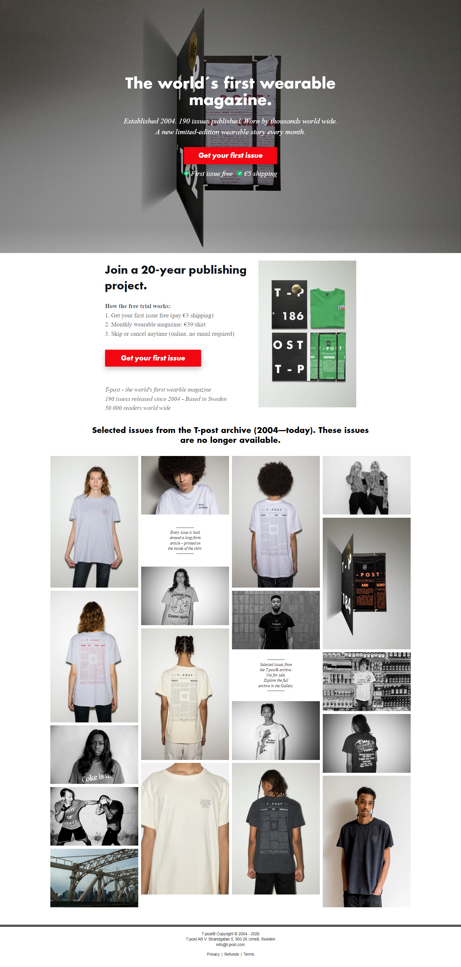 Preview of T-post website